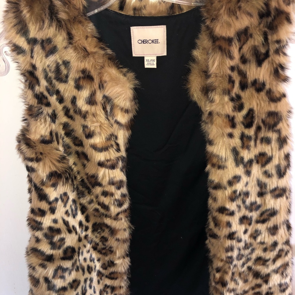 Cheetah Print Vest